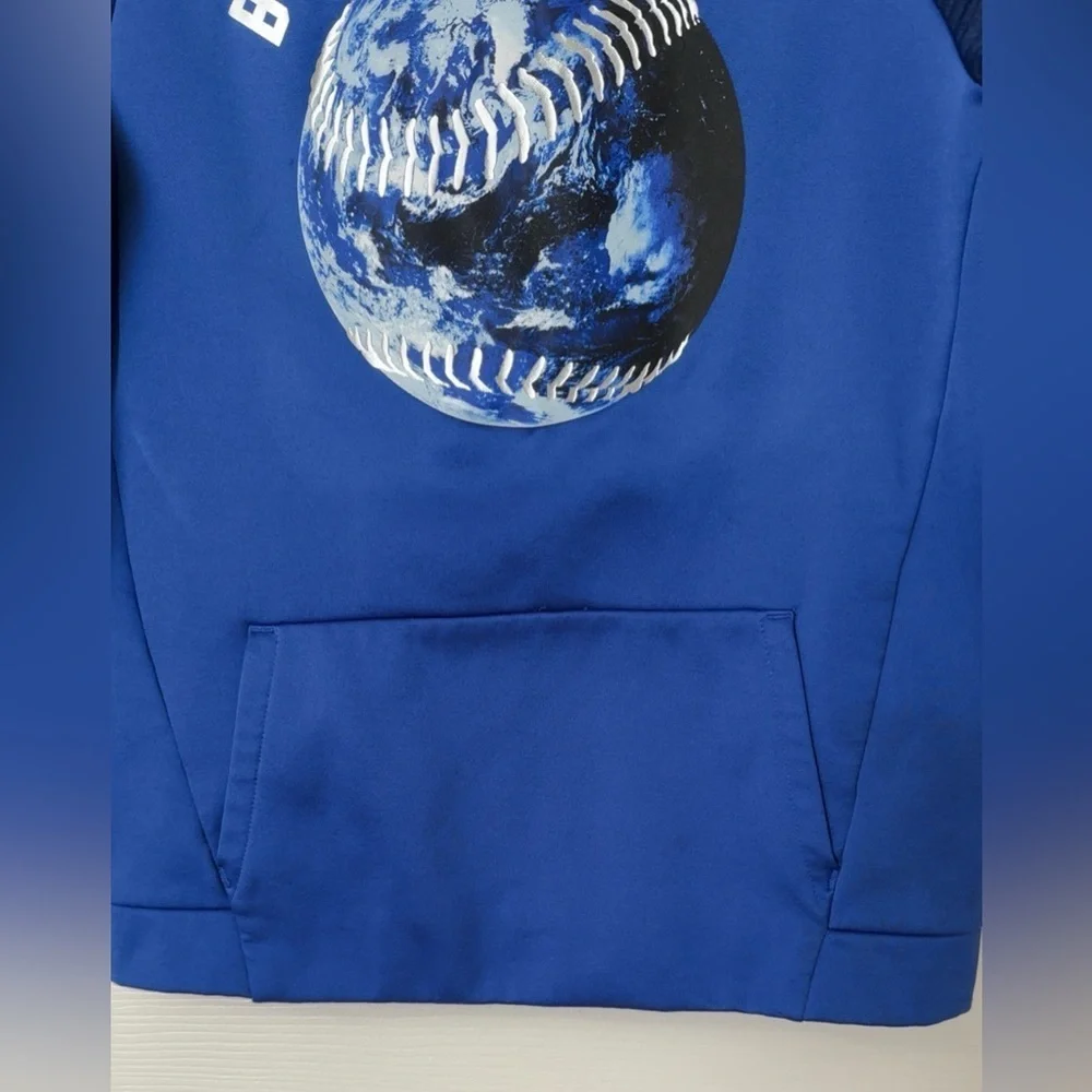 Old Navy Blue Baseball Graphic Hoodie